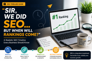 Sir, We Did SEO… But When Will Rankings Come?” A Realistic SEO Timeline Every Business Should Know